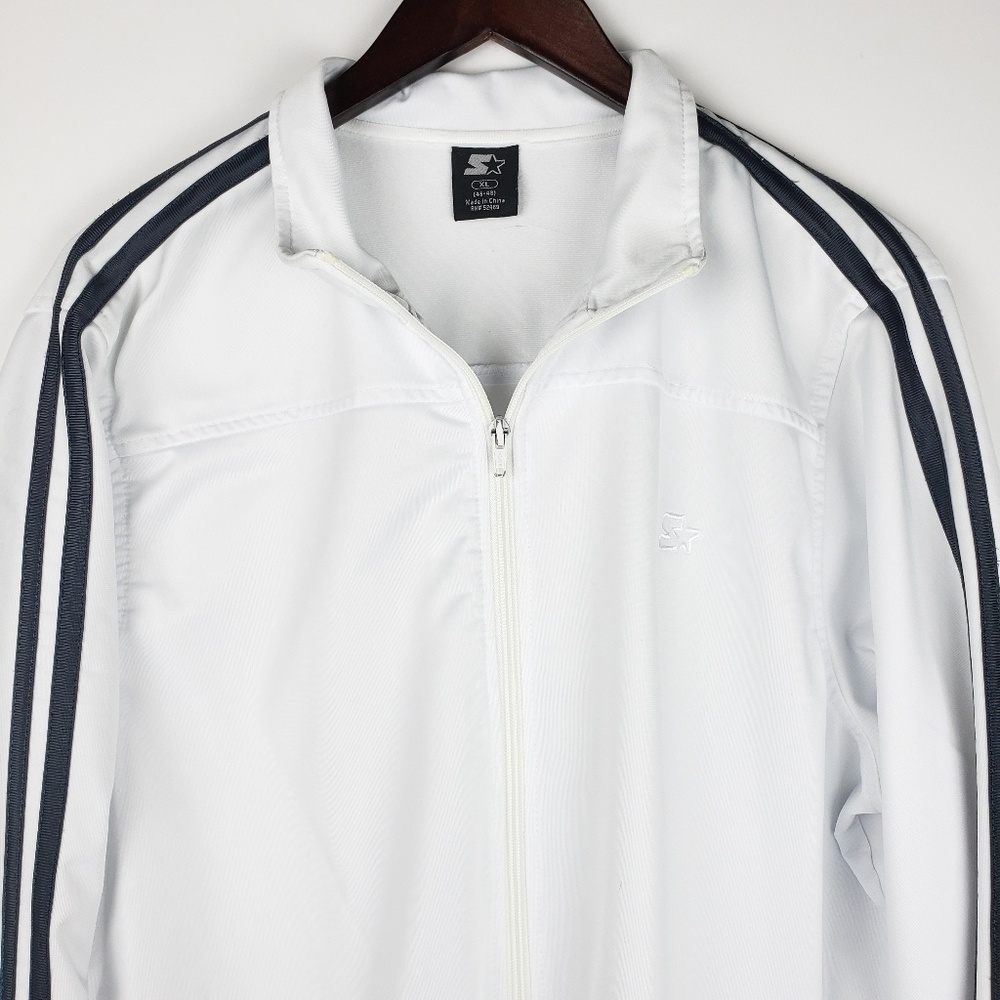 Vintage White Full Zipper STARTER Jacket